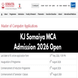 KJ Somaiya MCA Admission 2026 Begins; Apply by May 31